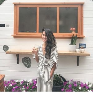 The Latest Scoop Striped Romper